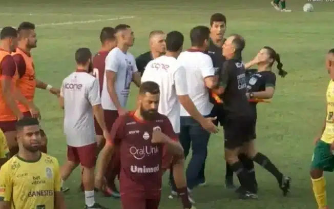 agressão a aasistente