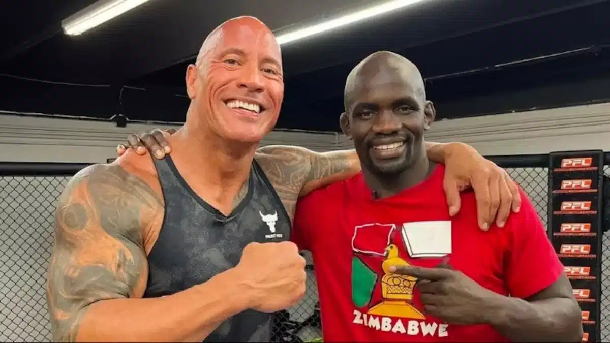 Themba Gorimbo The Rock Swayne Johnson UFC casa