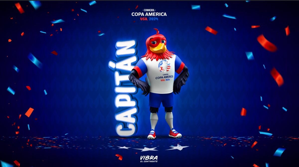 O mascote da Copa America 2024, a águia Capitán