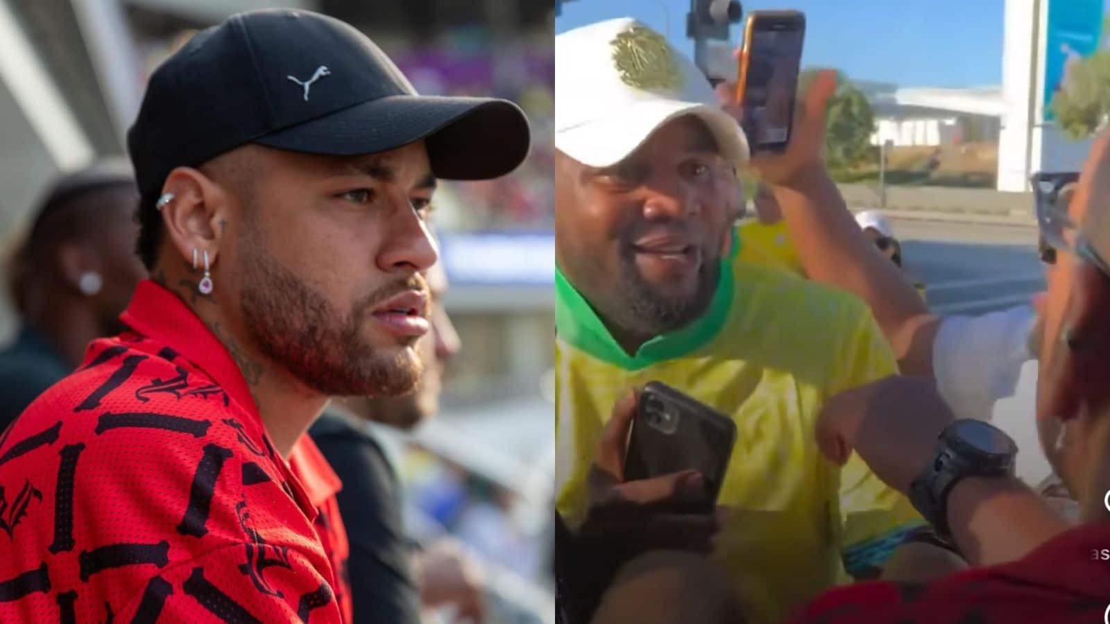Copa América - Neymar compra camisas da Seleção de vendedores de rua em Los Angeles antes de partida do Brasil.