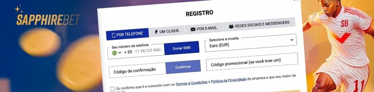 cadastre-se na Sapphire