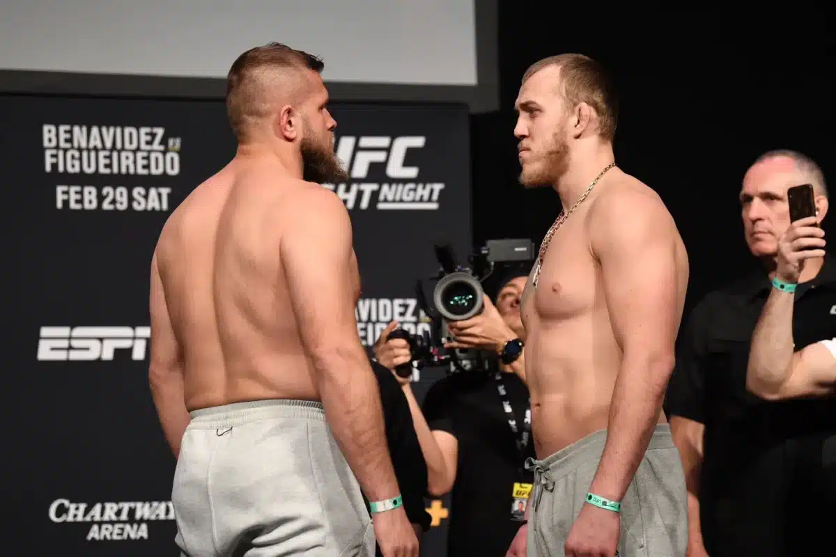 UFC - Tybura e Spivac fazem sua aguardada revanche no UFC Vegas 95, prometendo um confronto intenso com evoluções de ambos.