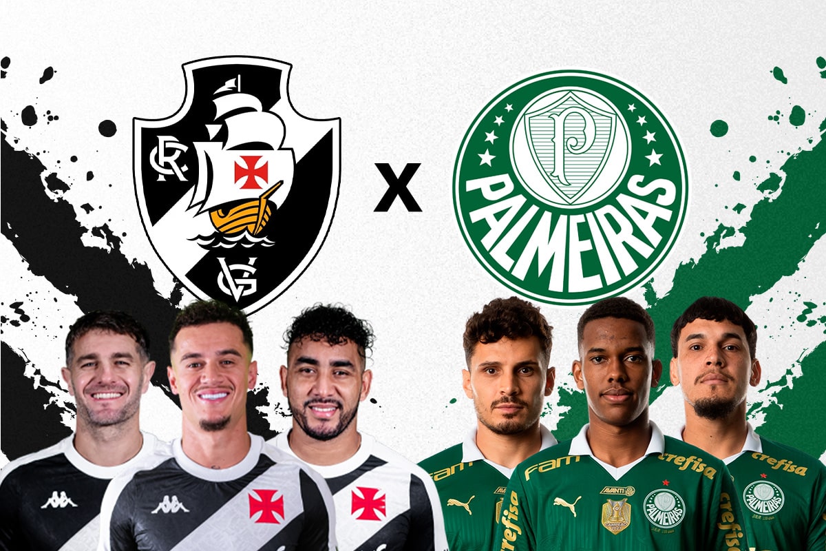 Vasco e Palmeiras estão sem perder há 6 rodadas.