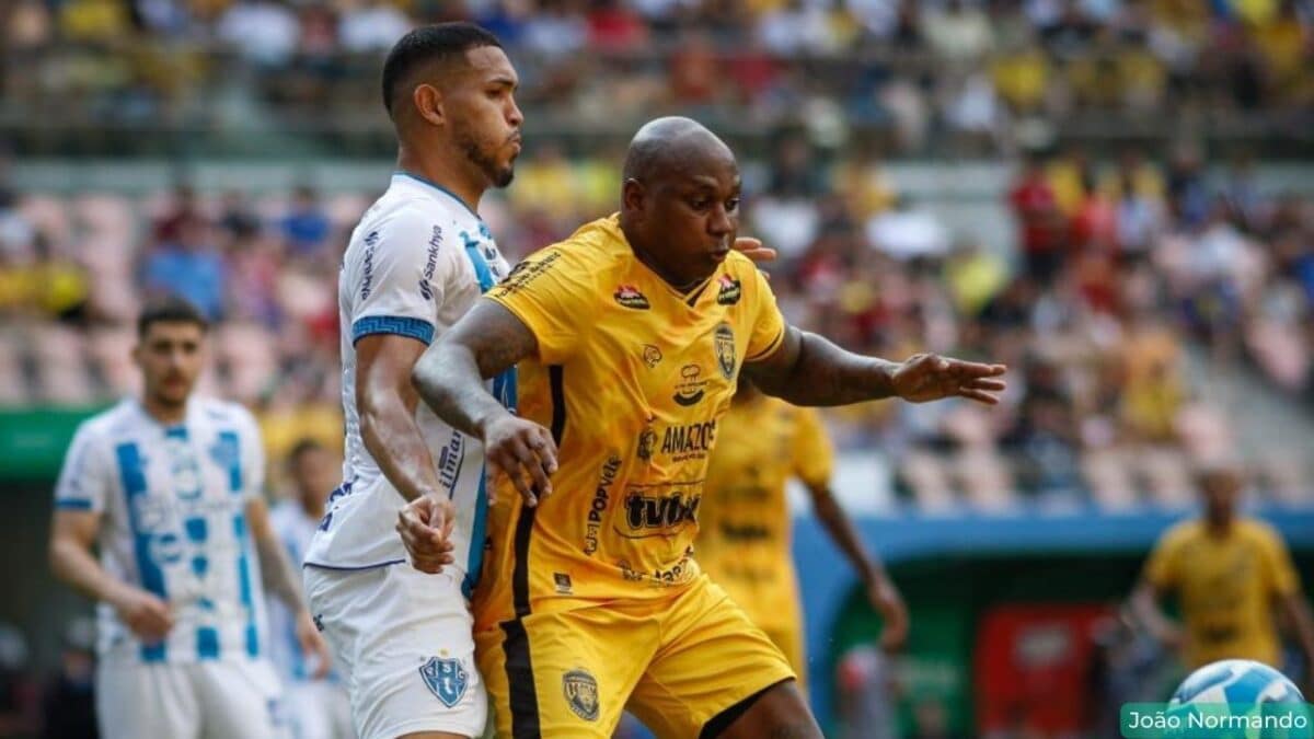 Paysandu e Amazonas jogam pela 25ª rodada da Série B.